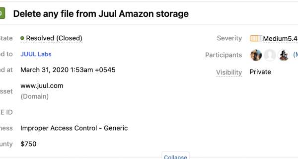 Delete any file from amazon storage JUUL